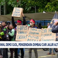 Video: Demo Ojol, Pengendara Diimbau Cari Jalur Alternatif