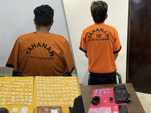 Dua Kurir Narkotika di Babel Diringkus Polisi, Sabu-Ekstasi Disita