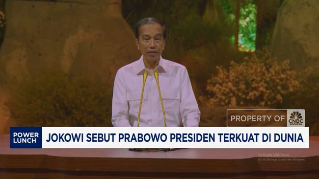 Jokowi Sebut Prabowo Presiden Terkuat di Dunia