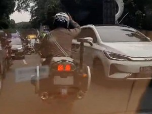 Viral Polantas di Bogor Kota Lawan Arus Kawal Pasien Sakit, Warga Apresiasi