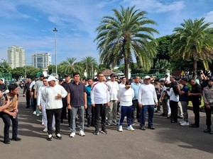 Gladi Bersih di Monas, 481 Kepala Daerah Terpilih Latihan Baris-berbaris