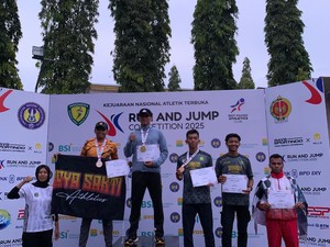 Anggota Polres Lamongan Sabet Juara di Kejuaraan Atletik Nasional