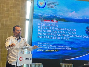 KKP Dukung BUMN Tambang Memanfaatkan Ruang Laut Sesuai Regulasi