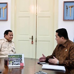 Erick Sebut Prabowo Bakal Jadi Dewan Kehormatan PSSI