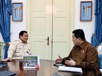 Erick Sebut Prabowo Bakal Jadi Dewan Kehormatan PSSI