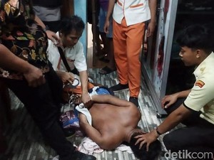 Amankan Pria ODGJ Ngamuk Bawa Pedang, 1 Polisi dan 1 Anggota TNI Terluka