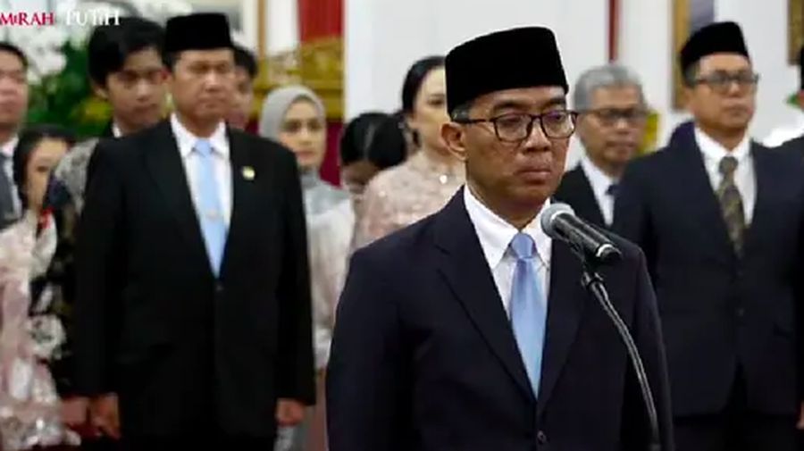 Brian Yuliarto resmi dilantik sebagai Mendiktisaintek RI pada 19 Februari 2025 (Tangkapan layar youtube Sekretariat Presiden)
