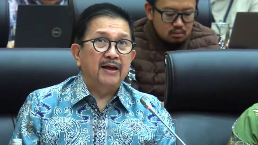 Direktur Utama PT Freeport Indonesia, Tony Wenas saat mengikuti Rapat Dengar Pendapat dengan Komisi XII DPR RI. (Tangkapan Layar Youtube Komisi XII DPR RI Channel)