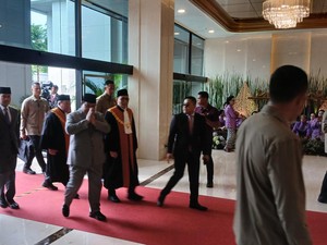 Prabowo Hadiri Sidang Istimewa Laporan Tahunan MA