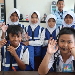 Pakai Cara Ini, WSP Beri 'Pengalaman' Siswa SDN Jadi Petugas Tol