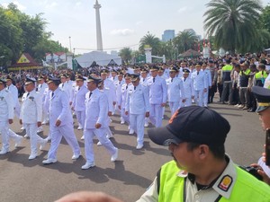 481 Kepala Daerah Dikirab dari Monas Menuju Istana Kepresidenan
