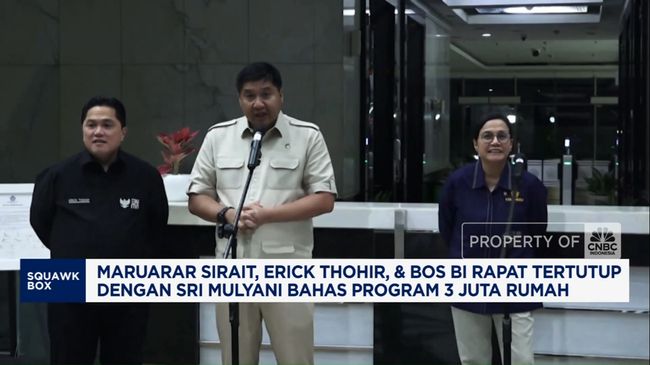 Video: Maruarar, Erick Thohir dan Bos BI Rapat Tertutup dengan Menkeu