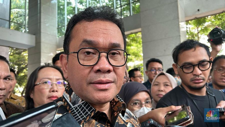 Mendag Budi Santoso saat ditemui di kantor Kemendag, Jakarta, Kamis (20/2/2025). (²©²ÊÍøÕ¾/Martyasari Rizky)