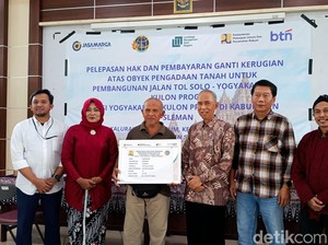Pembayaran UGR Tol di Sidoarum, Pemilik Kebun Tebu Ini Terima Rp 3,5 Miliar