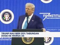 Video: Trump Mau Beri 20% Tabungan DOGE ke Warga AS
