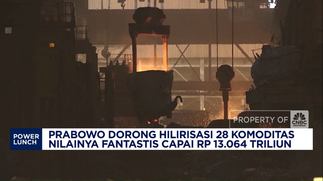 Prabowo Dorong Hilirisasi 28 Komoditas, Nilainya Rp 13.064 T