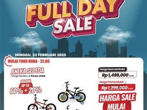 Beli Sepeda Anak di Transmart Full Day Sale Bisa Dapat Diskon Segede Ini