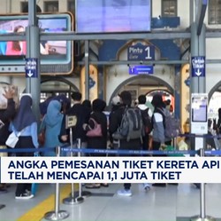 Video: Angka Pemesanan Tiket Kereta Api Lebaran Tembus 1,1 Juta Tiket