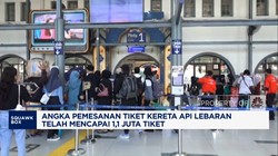 Video: Angka Pemesanan Tiket Kereta Api Lebaran Tembus 1,1 Juta Tiket