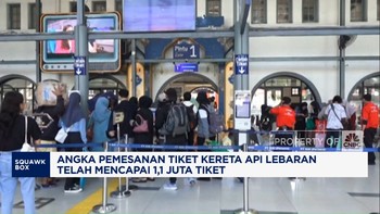Video: Angka Pemesanan Tiket Kereta Api Lebaran Tembus 1,1 Juta Tiket