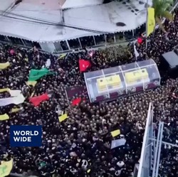 Video: Puluhan Ribu Orang Hadiri Pemakaman Hassan Nasrallah