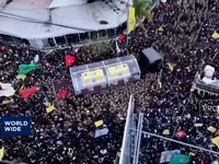 Video: Puluhan Ribu Orang Hadiri Pemakaman Hassan Nasrallah
