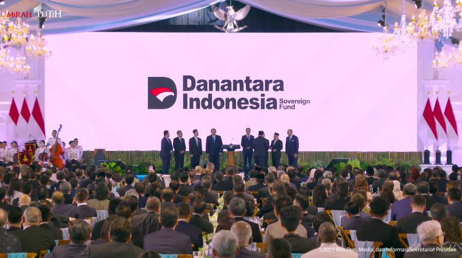 Presiden Prabowo Subianto meluncurkan Daya Anagata Nusantara (Danantara), Senin (24/2/2025).