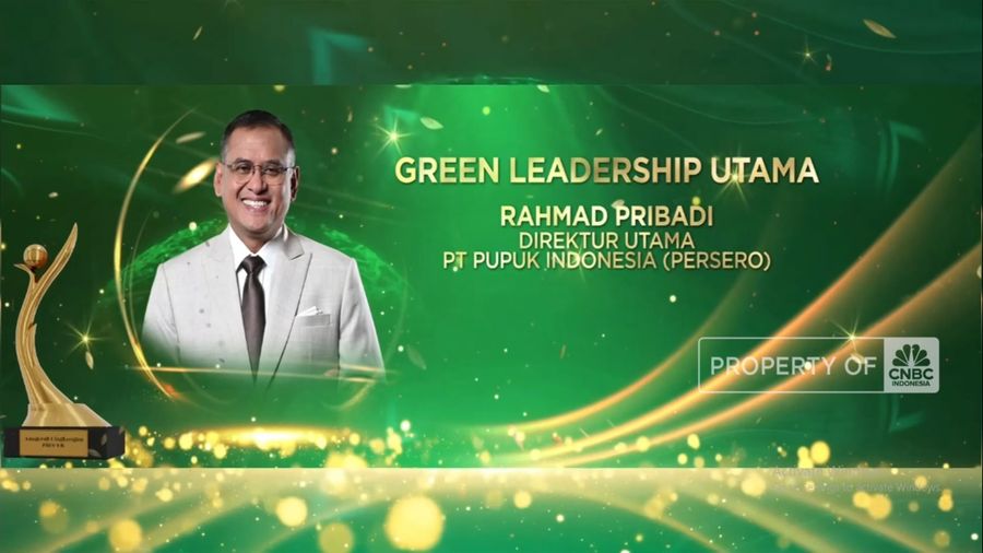 Rahmad Pribadi, Dirut Pupuk Indonesia Raih Anugerah PROPER 2024(CNBC Indonesia TV)