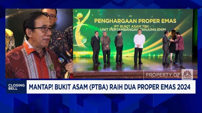 Inovasi Sosial & Lingkungan, PTBA Raih Dua Proper Emas 2024