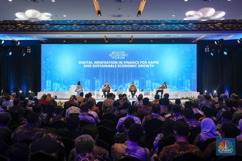 Digital Economic Forum di Jakarta, Selasa (25/2/2025). (CNBC Indonesia/Faisal Rahman)