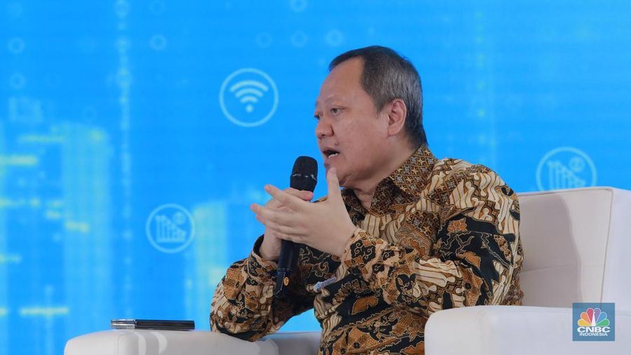 Digital Economic Forum di Jakarta, Selasa (25/2/2025). (CNBC Indonesia/Faisal Rahman)