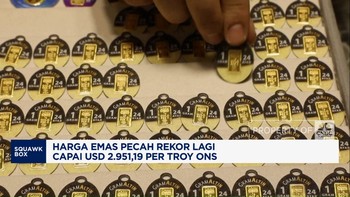 Video: Harga Emas Pecah Rekor Lagi Capai USD 2.951,19 per Troy Ons
