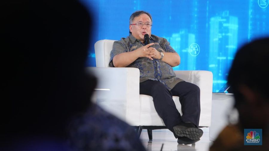 Digital Economic Forum di Jakarta, Selasa (25/2/2025). (CNBC Indonesia/Faisal Rahman)