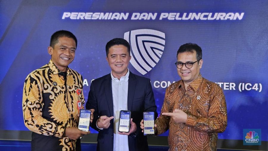 Platform bernama IC4 (Indonesia Cyber Crime Combat Center) resmi dirilis hari ini, Selasa (25/2/2025). (CNBC Indonesia/Intan Rakhmayanti Dewi)