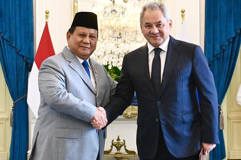Presiden Prabowo Subianto, menerima kunjungan kehormatan Sekretaris Dewan Keamanan Federasi Rusia, Sergei K. Shoigu, di Istana Merdeka, Jakarta, pada Selasa, (25/2/2025). Presiden Prabowo Subianto, menerima kunjungan kehormatan Sekretaris Dewan Keamanan Federasi Rusia, Sergei K. Shoigu, di Istana Merdeka, Jakarta, pada Selasa, (25/2/2025). (Dok. Biro Pers Sekretariat Presiden)