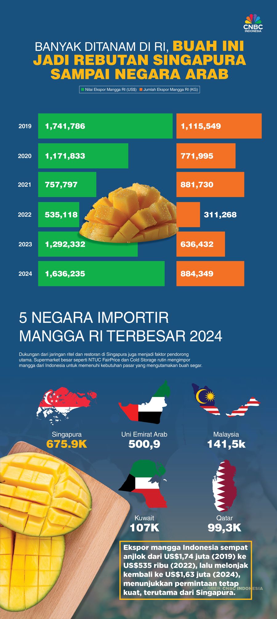 Banyak Ditanam di RI, Buah Ini Jadi Rebutan Singapura - Negara Arab