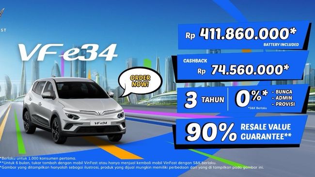 Punya VinFast VF 5 dan VF e 34? Ini Benefit yang Didapatkan!