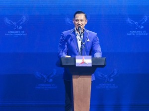 Tutup Kongres Demokrat, AHY: Nahkoda Tangguh Tak Lahir dari Laut Tenang