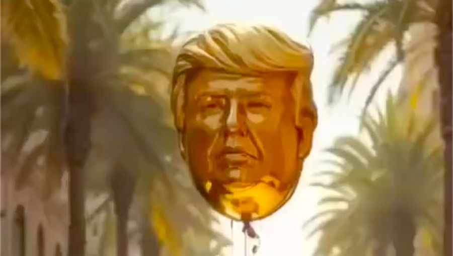 Presiden AS Donald Trump menggungah sebuah video yang tampaknya dibuat oleh AI tentang visinya untuk Jalur Gaza yang sedang berjuang. (Instagram/@realdonaldtrump)