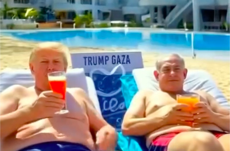 Presiden AS Donald Trump menggungah sebuah video yang tampaknya dibuat oleh AI tentang visinya untuk Jalur Gaza yang sedang berjuang. (Instagram/@realdonaldtrump)
