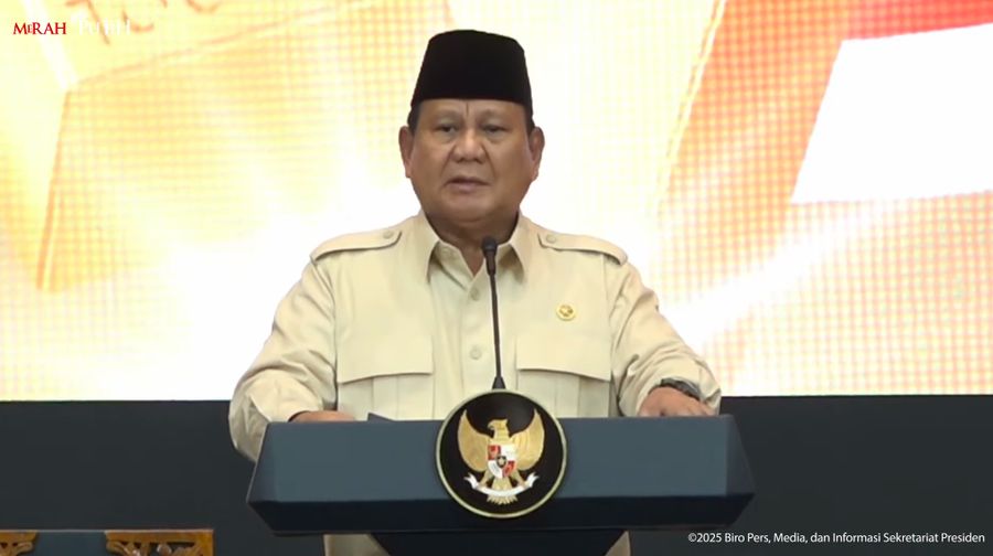 Presiden Prabowo Resmikan Layanan Bank Emas Pegadaian dan BSI, Jakarta, (26/2/2025). (Tangkapan Layar Youtube Sekretariat Presiden)