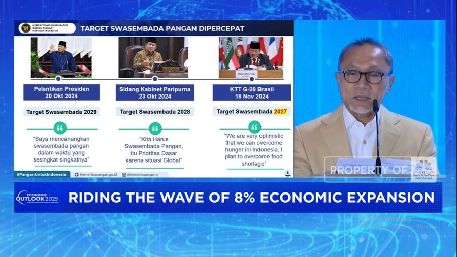 Pujian Menko Zulhas ke Presiden Prabowo, Baru Ini Pangan Jadi Prioritas Utama (CNBC Indonesia TV)