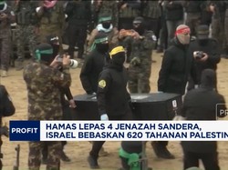 Video: Hamas Bebaskan 4 Jenazah Sandera, Israel 620 Tahanan Palestina