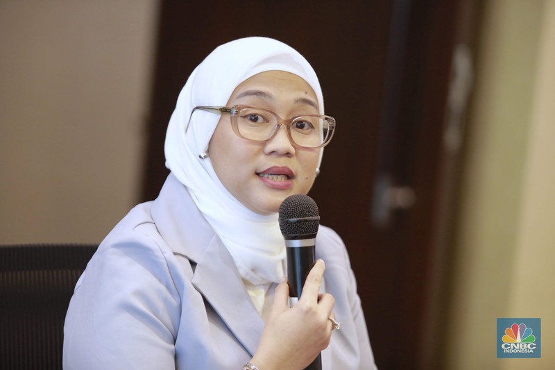 Konferensi pers Ramadan Seru Ziswaf CT Arsa di Menara Mega Syariah, Jalan Rasuna Said, Jakarta Selatan, Kamis (27/2/2025). (CNBC Indonesia/Muhammad Sabki)