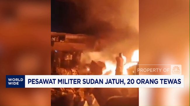 Pesawat Militer Sudan Jatuh, 20 Orang Tewas