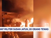 Video: Pesawat Militer Sudan Jatuh, 20 Orang Tewas