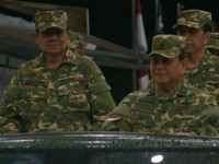 Bareng Jokowi dan SBY, Prabowo Basah Kuyup Upacara di Akmil Magelang