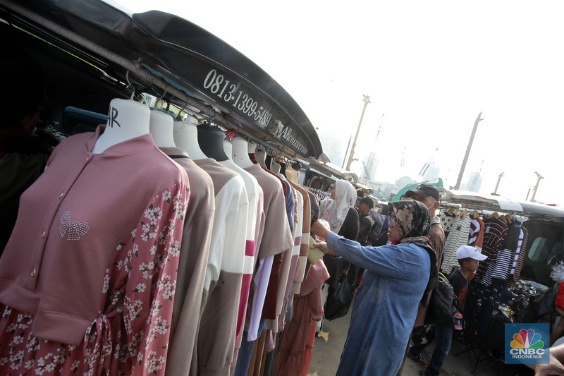 Suasana Pasar Tasik Cideng, Jakarta, Kamis, (27/2/2025). (CNBC Indonesia/Muhammad Sabki)