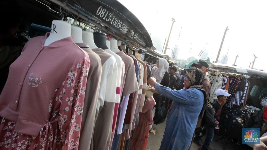 Suasana Pasar Tasik Cideng, Jakarta, Kamis, (27/2/2025). (CNBC Indonesia/Muhammad Sabki)