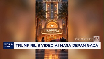 Video: Mau Ambil Alih Gaza, Trump Rilis Video AI Masa Depan Gaza